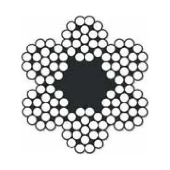 Železářství Šestipramenné ocelové lano 114 drátů průměr 12mm