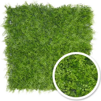 umělá květina Umělá živá zelená stěna KAPRADINA, 100 x 100cm (Zelené stěny)