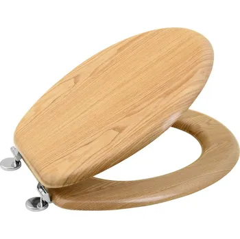WC sedátko AQUALINE HDF dub 1705-10