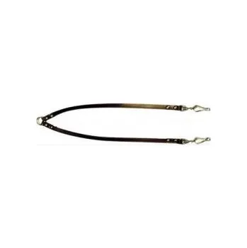 Obojek pro psa Zubíček - výroba loveckých potřeb Rozdvojka koženého vodítka pro psy - z ploché kůže