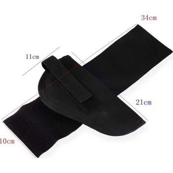 Sportovní střelba Kotníkové pouzdro pro větší zbraň - černé 039c