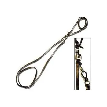 Obojek pro psa Zubíček - výroba loveckých potřeb Vypouštěcí vodítko z kulaté kůže 6mm