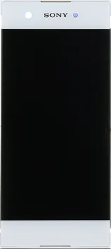 Originální Sony LCD displej + dotyková deska + přední kryt pro Xperia XA1 G3121 bílé