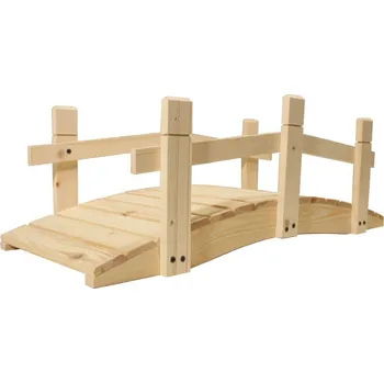 Zahradní můstek Gaboni Zahradní dřevěný můstek bez povrchové úpravy 71 cm