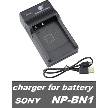 TopTechnology USB nabíječka baterie NP-BN1 pro fotoaparáty SONY flexibilní, neoriginální