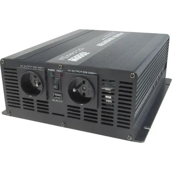 Měnič napětí Soluowill MĚNIČ NAPĚTÍ 24V/230V 2500W + USB 5V