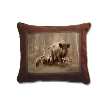 Polštář Zubíček - výroba loveckých potřeb Polštář motiv Divočák - pro myslivce