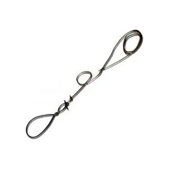 Obojek pro psa Zubíček - výroba loveckých potřeb Předváděcí vodítko z kulaté kůže 6mm