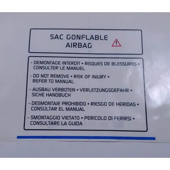 samolepka Renault samolepka airbagu 7701041305