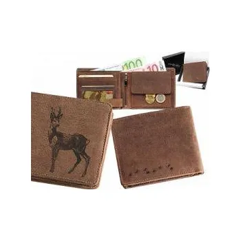 Peněženka E-myslivost Kožená myslivecká peněženka - motiv Srnec I