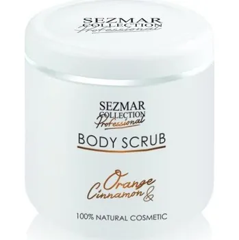 Tělový peeling Hristina Přírodní tělový peeling pomeranč a skořice 500 ml