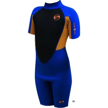 Potápěčské vybavení Sola krátký dětský neopren Storm modrooranžový, Velikosti XL