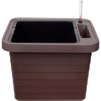 Květináč Plastia Berberis Uno 45 x 40 x 35 cm čokoládový