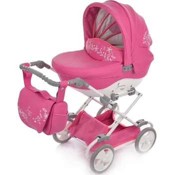Kočárek pro panenku Junama Mini 2018, Růžová