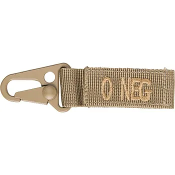 Sport Karabina s krevní skupinou 0 NEG Mil-Tec - coyote