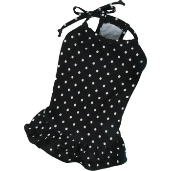 Obleček pro psa Šaty Klasik (doprodej skladových zásob) - černá XXL