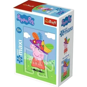 puzzle pro nejmenší Trefl Peppa s kloboukem 20 dílků