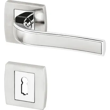 Dveřní kování Dveřní kování GRACIOSA R HR chrom efekt nerez KK (Dveřní rozetové kování GRACIOSA R HR chrom efekt nerez , vhodná pro interiér, pro dozický (obyčejný), cylindrický (fab) zámek, nebo s uzamykací páčkou na WC.)