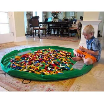 úložný prostor na hračky Skládací hrací deka Barva: zelená