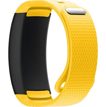 Příslušenství k chytrým hodinkám eses Silikonový řemínek pro Samsung Gear Fit 2 - Velikost L, žlutý