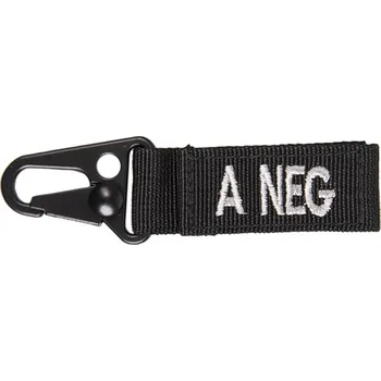 Neprůstřelná vesta Karabina s krevní skupinou A NEG Mil-Tec - černá