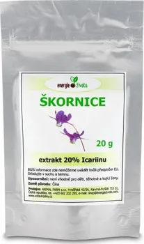 Přírodní produkt Energie života Škornice extrakt 20% Icariinu 20 g
