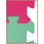 Zámková žíněnka EVA TOP kvalita 100 x 100 x 2,3 cm - různé barvy Červená