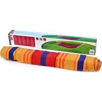 Houpací síť Houpací síť látková, oranžovo-červená 200 x 80 cm