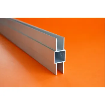 Stavební profil Hliníkový čtvercový jekl se 2 křidélky eloxovaný, 20x20x1,5mm