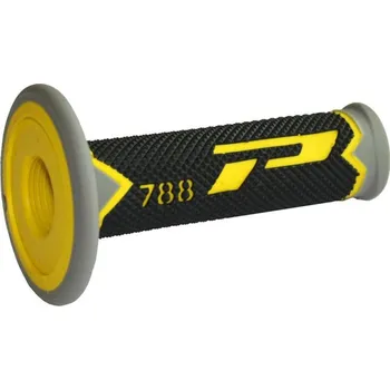 Třívrstvé GRIPY MX PROGRIP 788 GRAY/YELLOW/BLACK (Motokrosové rukojeti)