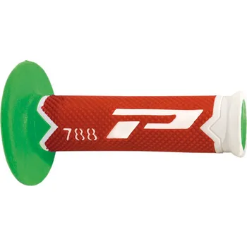 Třívrstvé GRIPY MX PROGRIP 788 WHITE/RED/GREEN (Motokrosové rukojeti)