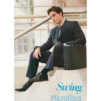 Dámské punčochy Medi Swing Microfibra podkolenky z mikrovlákna černé Velikost: V