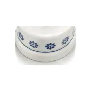 vypínač FONTINI by Font Barcelona Porcelánová zásuvka GARBY dvojitá datová Barva: modro/stříbrný dekor 30 707 61 2