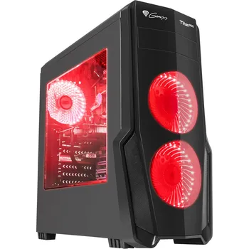 PC skříň Genesis Titan 800 Red Midi 