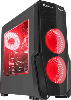 PC skříň Genesis Titan 800 Red Midi 