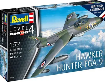 Plastikový model Revell Hawker Hunter FGA.9 (100 let RAF) 1:72