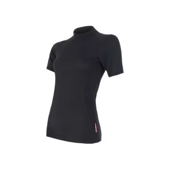 SENSOR DOUBLE FACE dámské triko kr.rukáv černá L; Černá triko