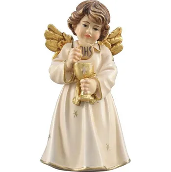 Vánoční dekorace Ornatis Anděl křestní Provedení: Přírodní bez malování, Velikost stojících figur dospělých postav: 5 cm Dřevěný vyřezávaný anděl křestní