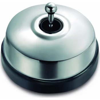 vypínač FONTINI by Font Barcelona Porcelánový vypínač Dimbler černá - kryt chrom/páčka chrom Řazení: Vypínač č.6 – schodišťák 60 308 87 2