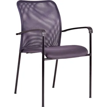 Jednací židle Jednací kovová židle TRITON BLACK – s područkami, více barev Office Pro Antracit DK 15