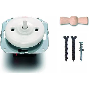 vypínač FONTINI by Font Barcelona Porcelánový vypínač Garby Colonial bílý/klička natural Řazení: Vypínač č.1 - ovládá jeden světelný okruh z jednoho místa 31 306 17 00