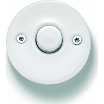 vypínač FONTINI by Font Barcelona Porcelánové tlačítko DO bílé Spínač: chrom 33 310 11 2