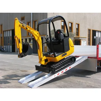 Metalmec Hliníkové nájezdy MM076 3500 mm, max.nosnost 1750 kg šířka 300 mm bez ohranění