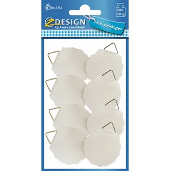 Samolepící etiketa Avery Zweckform 3732 Závěsky na obrázky Ø 30 mm, samolepící, 8 ks