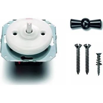 vypínač FONTINI by Font Barcelona Porcelánový vypínač Garby Colonial bílý/klička černý nikl Řazení: Vypínač č.1 - ovládá jeden světelný okruh z jednoho místa 31 306 17 30