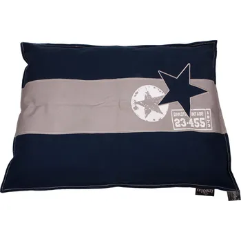 Pelíšek pro psa Luxusní polštář pro psa Lex & Max Star 100 x 70 cm | tmavě modrý