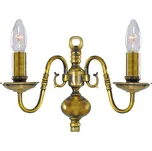 Searchlight 1019-2AB Flemish nástěnné svítidlo 2xE14 + Trio 983-3400 3x LED žárovka TROPFEN 1x4W | E14 | 470lm | 3000K