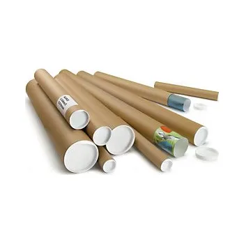 Obalový materiál Zásilkový tubus Ø100mm, délka 1220mm, hnědý | RAJA - Balení po 25 ks