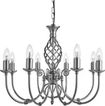 Searchlight 4489-8 Zanzibar závěsné svítidlo 8xE14 + STOLNÍ OTOČNÝ VENTILÁTOR BERGEN - NASTAVITELNÝ, BÍLÝ