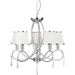 Searchlight 1035-5CC Simplicity závěsné svítidlo 5xE14 + Sada inteligentní žárovky E14 s dálkovým ovladačem - RGB, WiZ